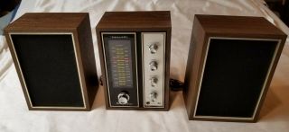 Vintage Realistic 12 - 1451 Stereo Three Tuner And Speakers Rare