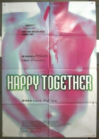 Qs42d Happy Together Wong Kar - Wai Great Rare 2sh Italian Poster