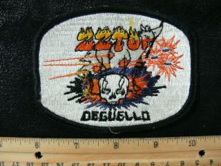 Embroidered Patch Zz Top Rock Band Music Deguello Tour Group 1980 
