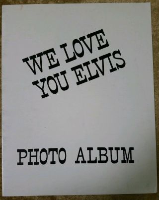 Rare Elvis Presley We Love You Elvis Tour Photo Book 1973/74