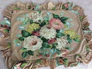 Rare Ralph Lauren Cynthia Floral Ruffled Standard Pillow Sham (1)