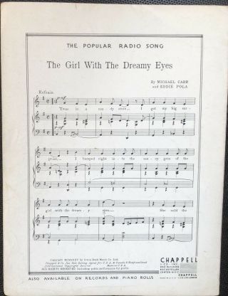 rare MAD ABOUT THE BOY - NOEL COWARD - 1935 – PIANO VOCAL SHEET MUSIC 3
