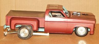 RARE Vintage 1/16? Scale 1970 ' s Chevy Pickup Dragster BUILT Plastic Model Car 4