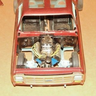 RARE Vintage 1/16? Scale 1970 ' s Chevy Pickup Dragster BUILT Plastic Model Car 8
