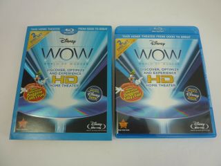 Disney Wow: World Of Wonder (blu - Ray Disc,  2010,  2 - Disc Set) Rare Oop