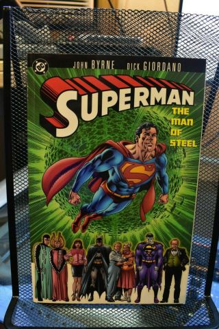 Superman The Man Of Steel Volume 1 Dc Tpb By John Byrne Rare Oop Giordano Ordway