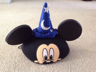 Disney Theme Parks Fantasia Sorcerer Mickey Mouse Ears Hat Exclusive Rare