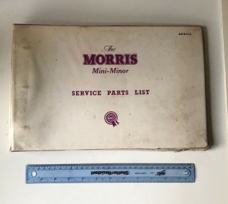 Bmc Service Parts List Morris Mini Minor 3rd Edition Akd1153 Rare
