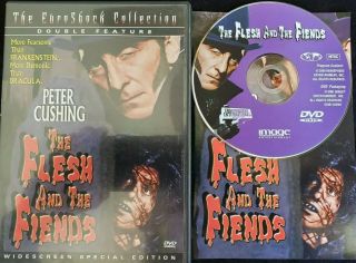 The Flesh And The Fiends (dvd,  1960,  2001) Peter Cushing Donald Pleasence Rare Oop