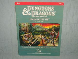 D&d 1st Edition Module - B5 Horror On The Hill (rare From 1983 And Vg, )