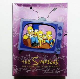 The Simpsons - Complete Third Season (dvd,  2009,  4 - Disc Set) W/ Insert Rare 3
