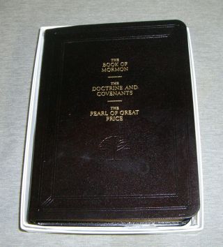 Invecchiato Leather Triple Lds Book Of Mormon,  D&c 2016 Employee Gift Book Rare