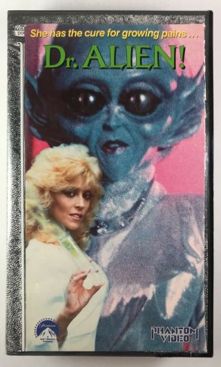 Dr.  Alien 1989 Vhs Judy Landers Bill Jacoby Phantom Video Rare Comedy Htf Scifi