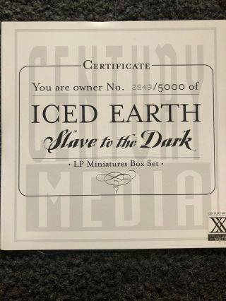 Iced Earth - Slave To the Dark - Rare LP Miniatures Box Set - 9 CDs,  1 DVD 2