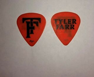 Tyler Farr - Redneck Crazy 2018 Stage Guitar Pick Rare