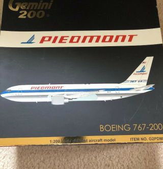Gemini Jets 1:200 Piedmont Airlines 767 - 200er N603p G2pdm140 Chrome Belly Rare