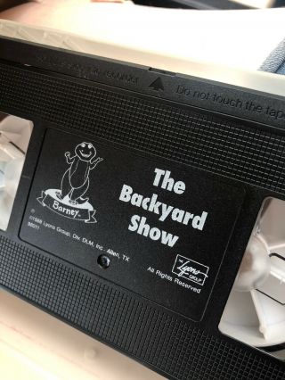 VERY RARE Barney Tape - The Backyard Show (VHS,  1988) 2