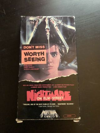 Rare Nightmare On Elm Street Horror Vhs Sleaze Big Box Sov Gore Media Meda