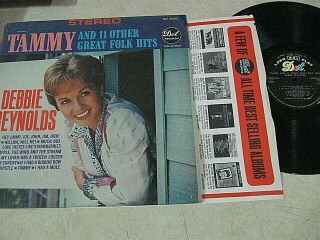 Rare Dot Stereo Lp Debbie Reynolds Tammy W/dot Inner Sleeve Dlp - 25492 In Shrink