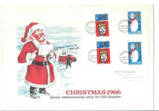 1966 Christmas Bethleham Fdi Large Rare Rushstamps? Illustrated Cover Ord & Phos