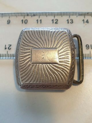 Rare Vintage Sterling Silver Belt Buckle Sterling 925/1000
