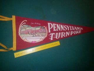 Pennsylvania Turnpike Vintage Pennant - 1950s Or 1960 