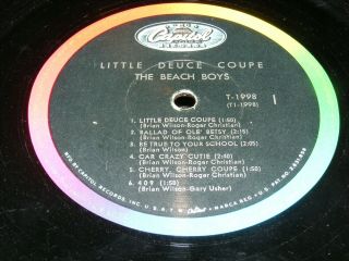 LITTLE DEUCE COUPE The Beach Boys LP with Rare Hype Sticker Cover Captl 3
