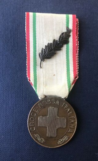 Rare Italy Kingdom 1913 Italian Benemerenti Red Cross Medal