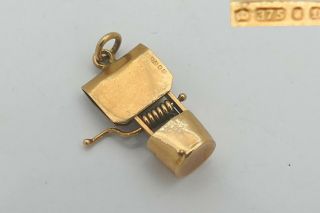 Rare Vintage Hm 9ct Gold 3d Wishing Well Charm 1.  32 G