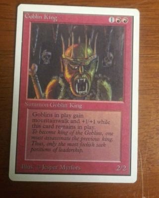 Vintage Magic | Mtg Unlimited Goblin King |