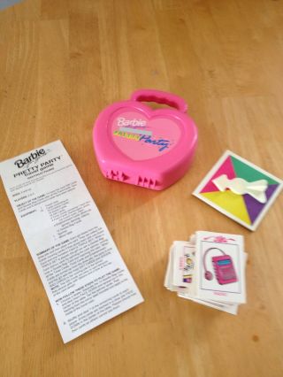 Barbie Pretty Party Travel Game 1992 Hard To Find Rare