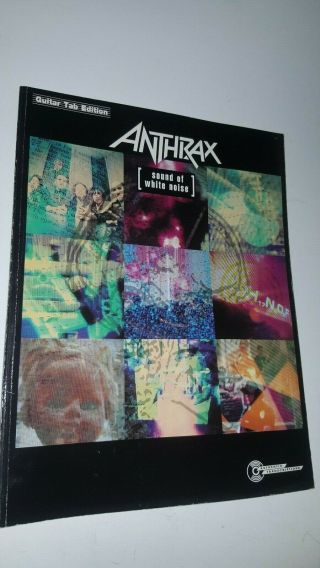 Anthrax Sound Of White Noise Guitar Tab Songbook Rare 1993 Vtg Sheet Music