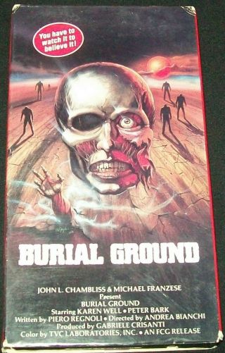 Burial Ground Night Of Terrors Rare Oop Vhs