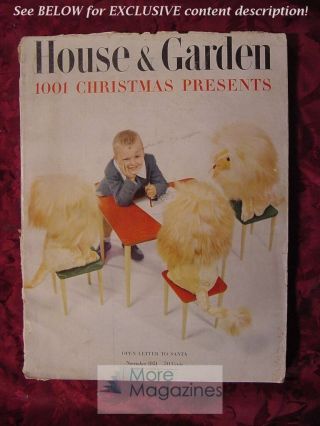 Rare House & And Garden November 1951 Architecture Decoration Design Gardening