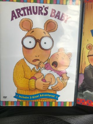 PBS Kids Arthur DVD’s 3 ADVENTURES Rare 2