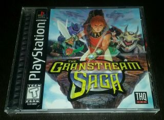 The Granstream Saga For Sony Playstation,  Ps1,  Complete,  Cib,  Great Shape,  Rare