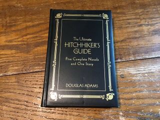 The Ultimate Hitchhikers Guide Douglas Adams 1st Edition 5 Novels Leather Rare