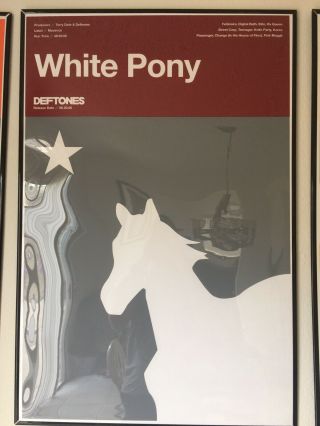 Deftones White Pony Serigraph Rare 349 Limited Run