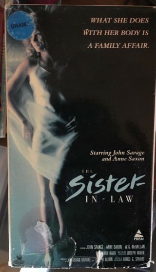 The Sister - In - Law (vhs) Rare 1974 Erotic Thriller Stars John Savage