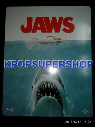Jaws Blu Ray Steelbook Limited Korea Version Dvd Great Rare Oop 1 Disc