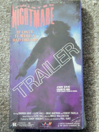 Twisted Nightmare / Close To Home (vhs 1980s) Rare Screener Preview Horror,  Rare