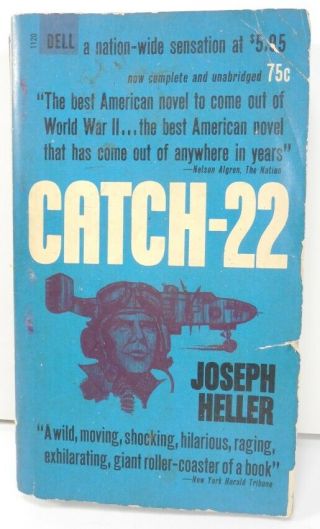 Rare Vintage Catch - 22 By Joseph Heller 1962 Dell Paperback Book 3rd