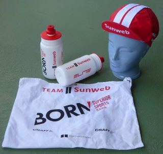 Rare 2019 Sunweb Cervelo Bottle Feed Bag Cap Set Tour De France - Tom Dumoulin