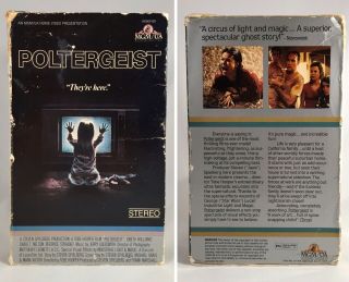 Poltergeist 1982 MGM VHS Rare Horror Vintage Book box 2