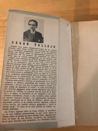 Vintage cesar vallejo trilce (Spanish Edition) Very Rare 1961 Editorial Losada 4