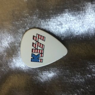 Kiss Usa Flag Logo Tour Guitar Pick Paul Stanley Signed Autograph Band Rock Rare