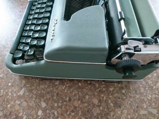 Rare Olympia SM2 Typewriter Green QWERTZ - Textile Industry Keys - 2