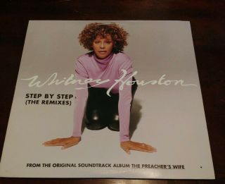 Whitney Houston - Step By Step The Remixes 12 " Double Vinyl Lp Promo Rare Oop