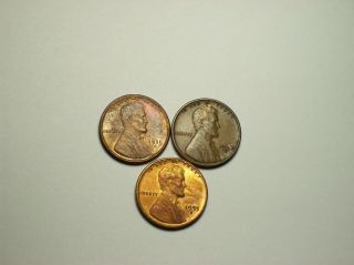 1931 - S & 1955 - S & 1937 - S Lincoln Cents (semi Key) Rare Get It While You Can.