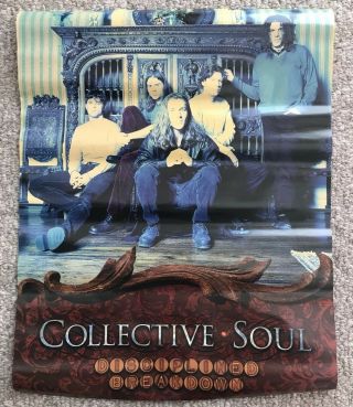 Collective Soul " Disciplined Breakdown” 1997 Rare U.  S.  Promo Poster